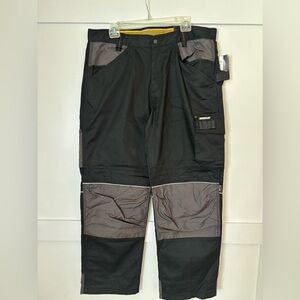 Men's Black and Gray Cargo Pants size 38 x 32 new with tags
